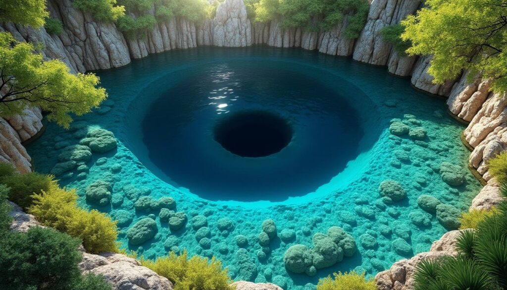 découvrez l'œil de la terre en croatie, une source naturelle exceptionnelle et un site unique offrant un spectacle naturel époustouflant au cœur de paysages préservés.