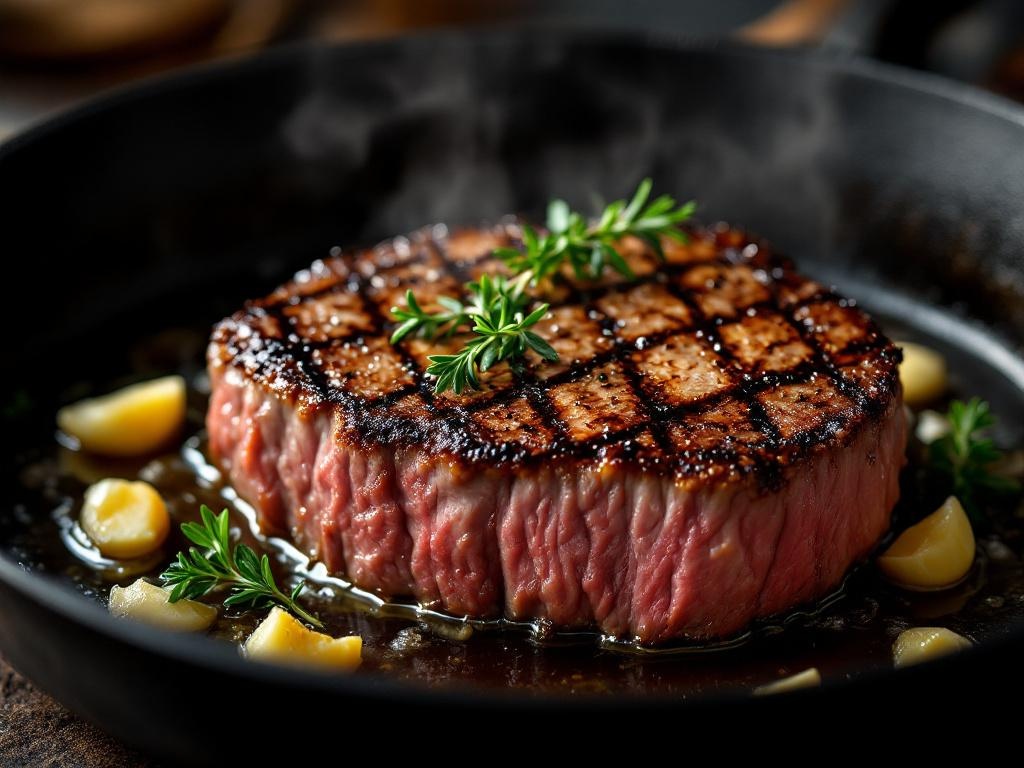 Filet mignon à la poêle