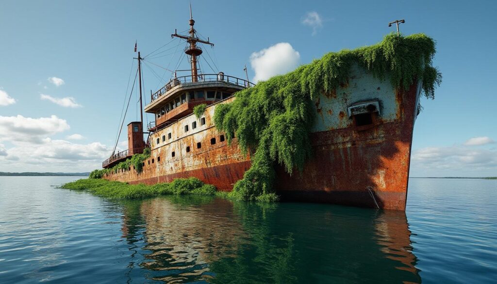 découvrez la forêt flottante unique d'australie, l'épave végétalisée de homebush bay, un site naturel fascinant où la nature reprend vie sur une épave historique.