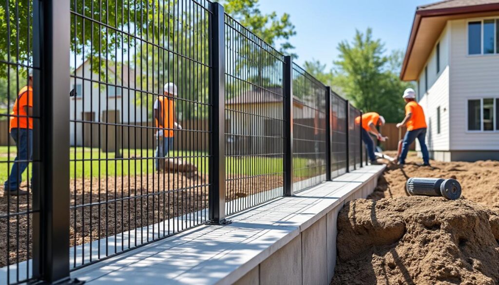 découvrez nos tarifs pour la pose de clôture rigide avec soubassement en béton. prix compétitifs au mètre linéaire pour une installation durable et sécurisée.
