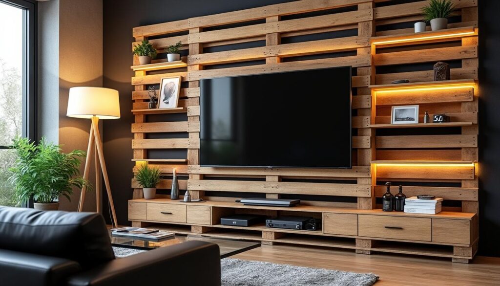 découvrez comment habiller un mur avec une palette pour créer un support tv unique et pratique grâce à notre guide étape par étape.