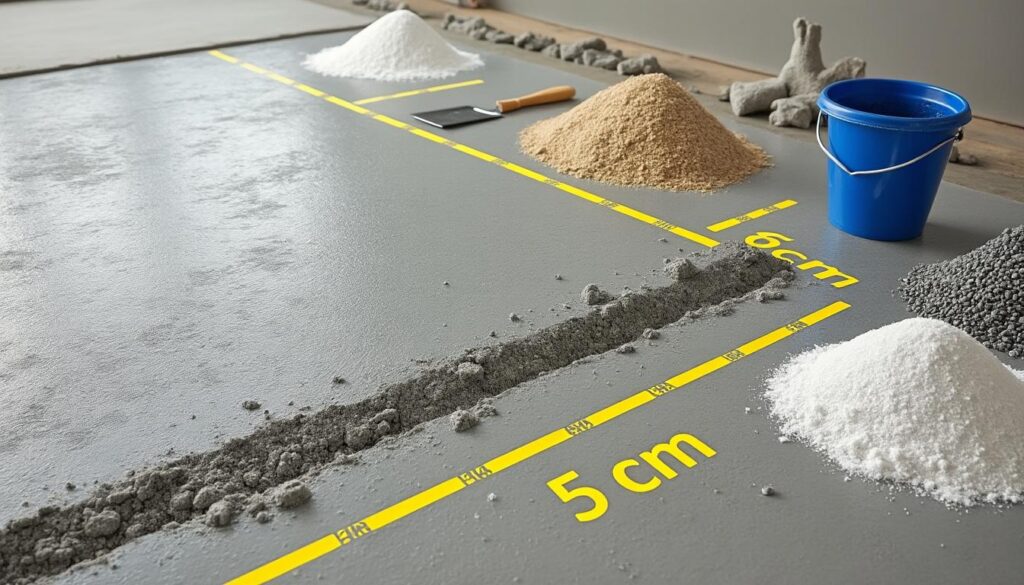 découvrez comment réaliser un dosage précis pour une chape de 5 cm d'épaisseur avec nos proportions recommandées et conseils pratiques pour un résultat durable et optimal.