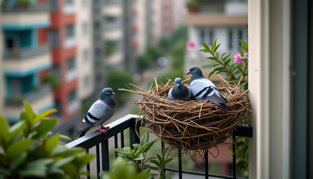 découvrez la signification d'un nid de pigeon sur votre balcon et les gestes à adopter pour gérer cette situation de manière efficace et respectueuse.