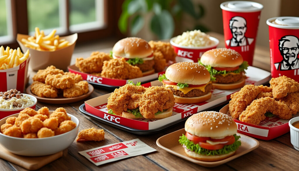 découvrez le menu complet kfc 2024 avec tous les burgers, tenders, accompagnements et leurs prix. trouvez vos plats favoris et profitez des nouveautés de cette année.