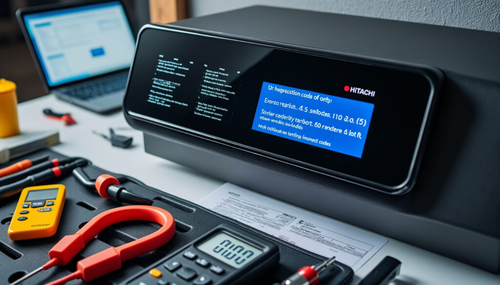 découvrez notre guide complet des codes erreur hitachi yutaki avec des solutions rapides pour diagnostiquer et réparer facilement votre système de chauffage.