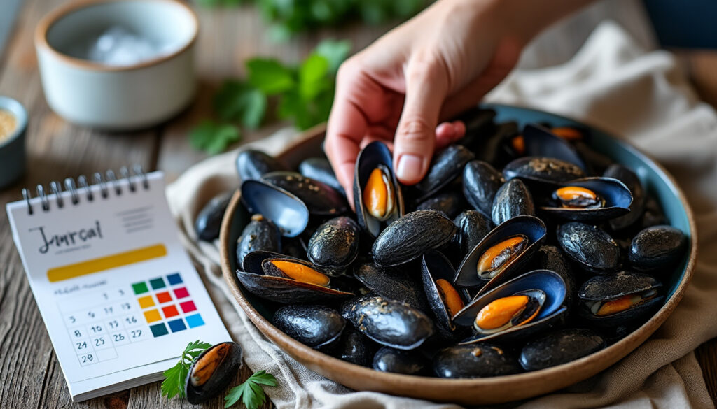 découvrez la saison des moules, mois par mois, et nos conseils pour choisir des moules fraîches, savoureuses et de qualité.